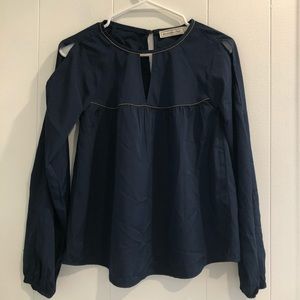 Navy blouse